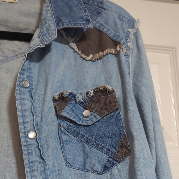 Kimes Ranch Blue Button Down Shirt - Picture 3 of 6